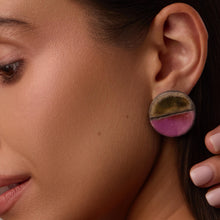 Load image into Gallery viewer, RAKU CHARM PINK earrings