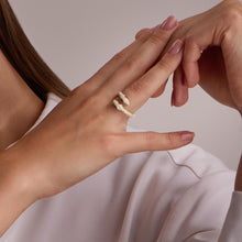 Load image into Gallery viewer, WHITE DUALITY ring