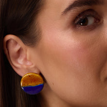 Load image into Gallery viewer, RAKU OCEAN earrings
