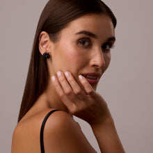 Load image into Gallery viewer, ESMERALDA BLACK earrings
